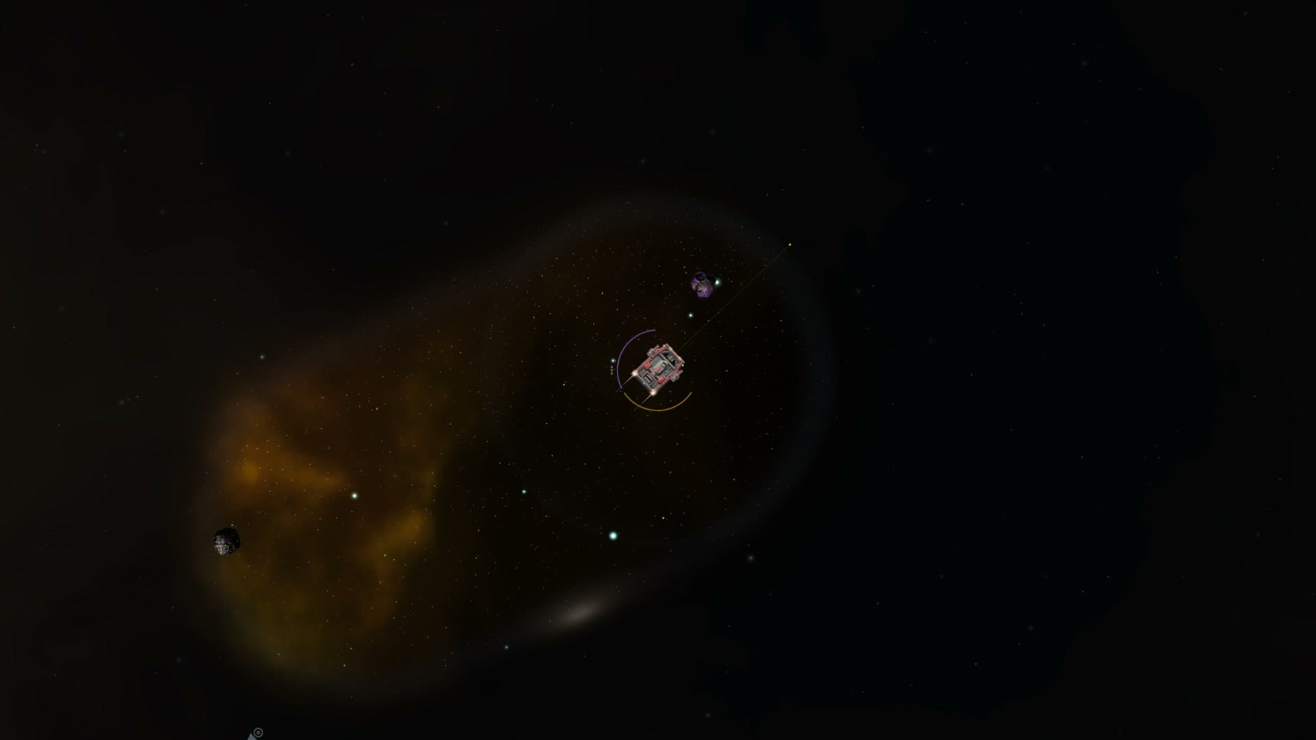 The ship exploring a sector