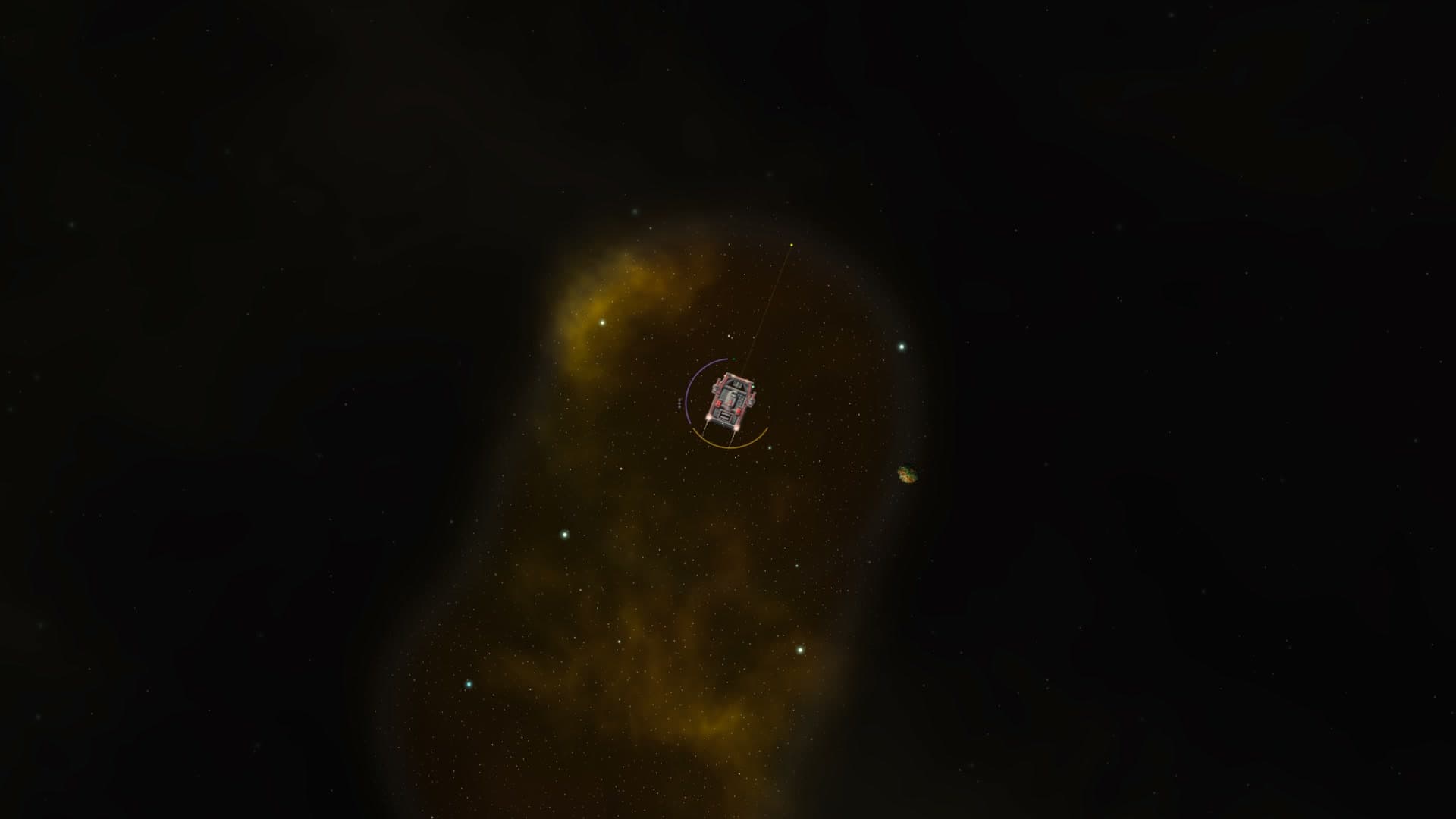 The ship exploring a sector
